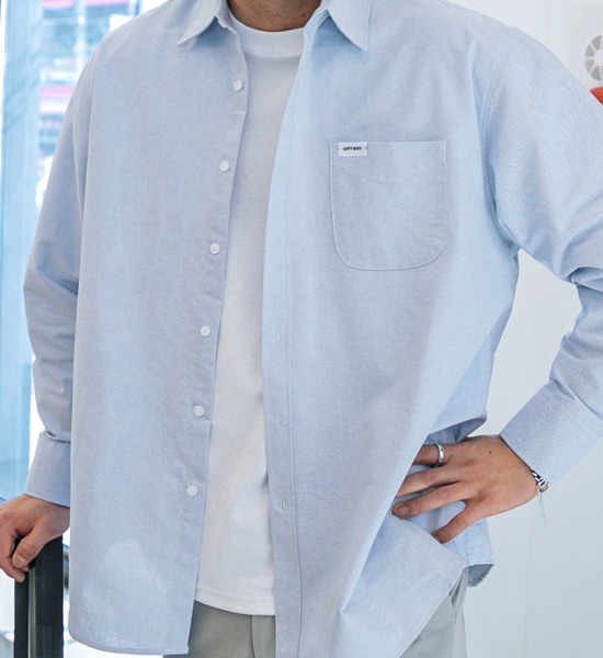 (L-5XL)<br>시티보이 oxford Shirt<BR><B><FONT COLOR="#ff4800">[Additional discount]</FONT></B>