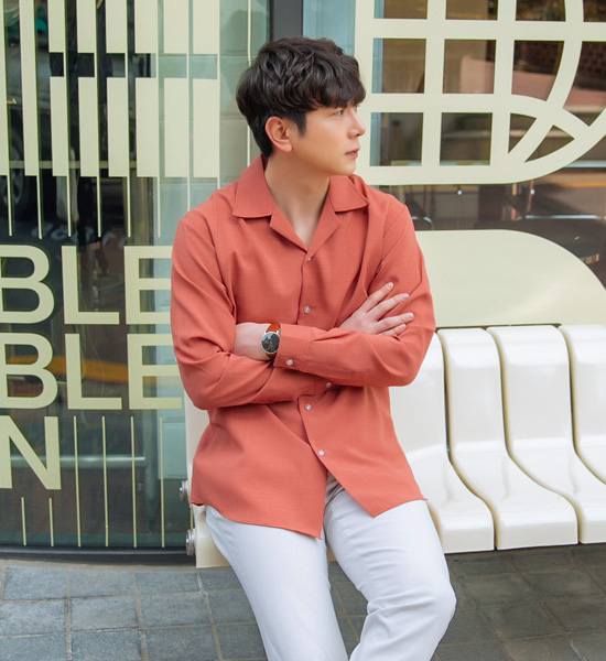 (L-5XL)<br>델리언 open collar shirt