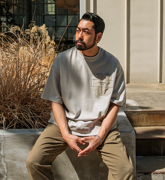 (XL-6XL)<br>보네타 pocket short-sleeved T-shirt