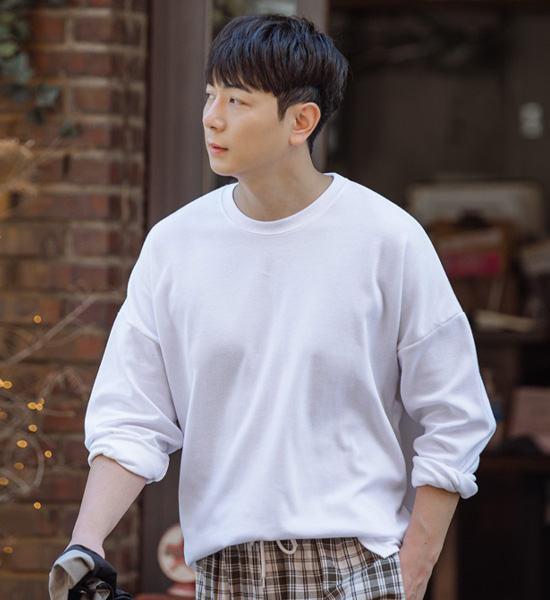 (L~4XL)<br>밍크릭 a long-sleeved t-shirt