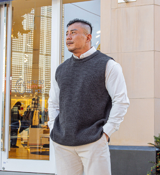 (L-5XL)<BR>루스티 Vest