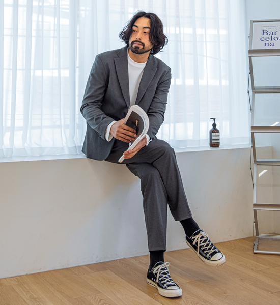 (M-6XL)<BR>메이도프 Jacket+나이브스 Back banding Slacks <br><font color=