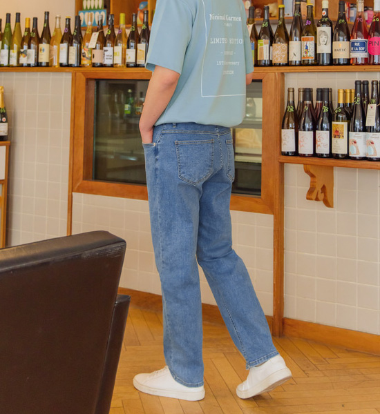 (L-5XL)<BR>인크리스 스판데님팬츠<br><font color="#098a09"><B>기장선택 (Basic,Long+10cm)</B></font>