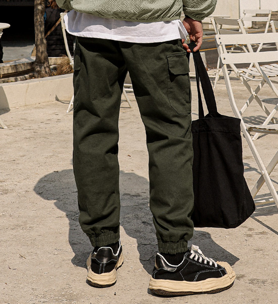 (L-5XL)<BR>호렌 Cargo jogger banding pants