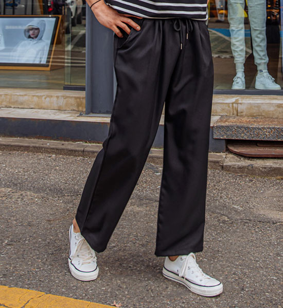 (L-5XL)<BR>카루소 Wide banding pants <br><font color="#098a09"><B>Select length (Basic,Long+10cm)</B></font>