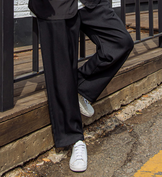(L-5XL)<BR>카루소 Wide banding pants <br><font color="#098a09"><B>Select length (Basic,Long+10cm)</B></font>