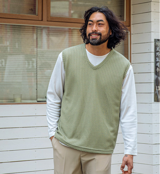 (L~4XL)<BR>니콘즈 Vest