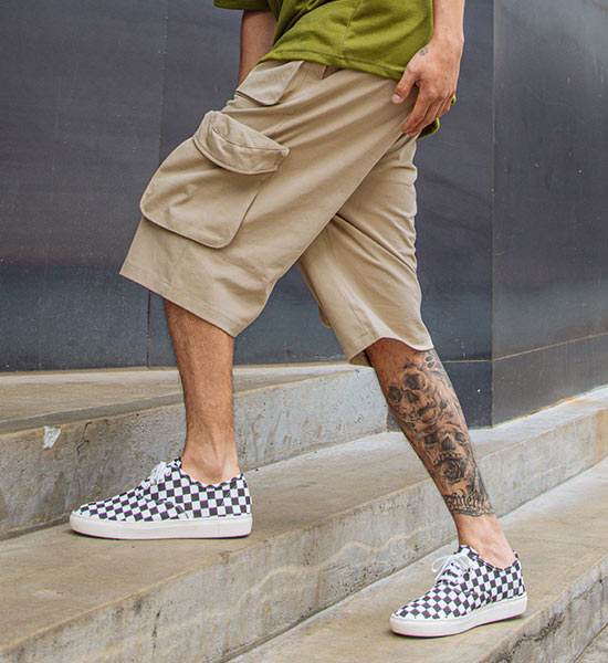 (XL~6XL)<BR>라이만 cargo-banding Cropped Pants