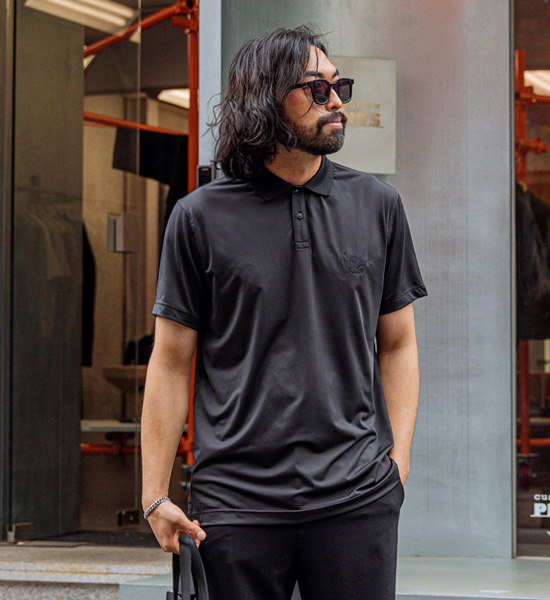 (L-6XL)<br>타크나 short-sleeved collar T-shirt <br><font color=
