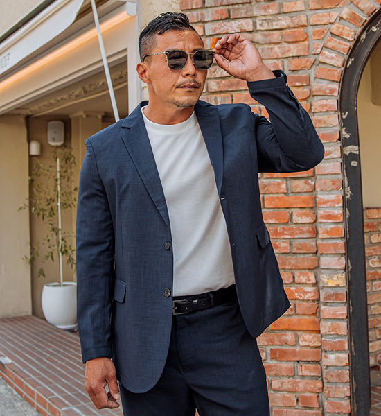 (L-4XL)<BR>모그파스 a linen jacket