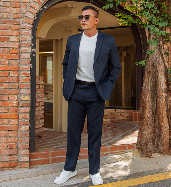 (L-4XL)<BR>모그파스 a linen jacket+브라이언 Banding Slacks