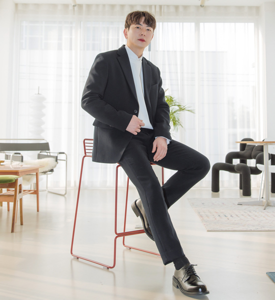 (M-6XL)<BR>카라스코 정장자켓+타디치 이중지 Pants Suits