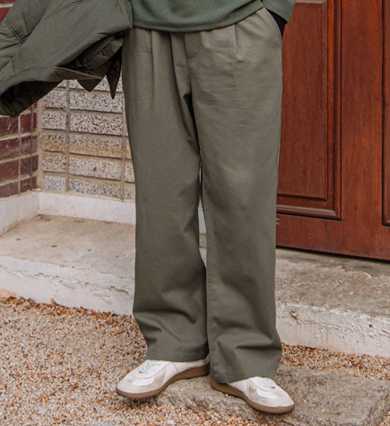 (L-5XL)<BR>카스코 wide banding pants <br><font color="#098a09"><B>Select length (Basic,Long+10cm)</B></font>