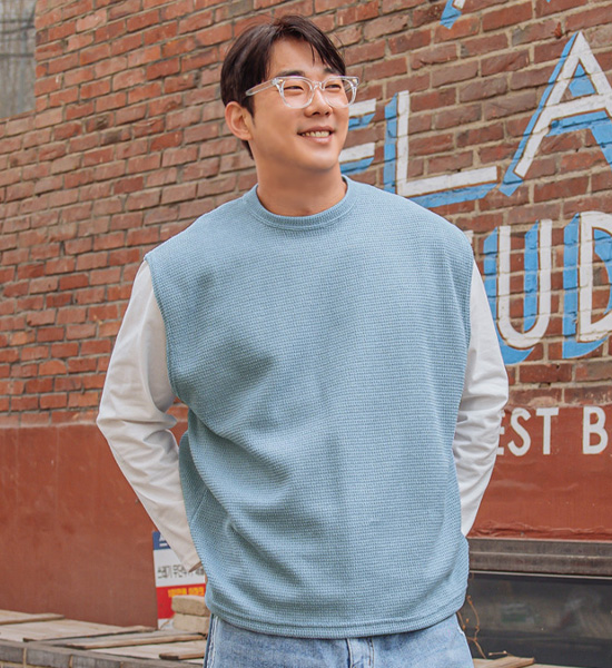 (L-5XL)<BR>하이브라운 Vest