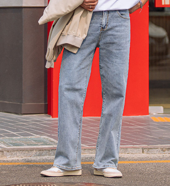 (30-46)<BR>티이퍼 Banding denim pants(637)