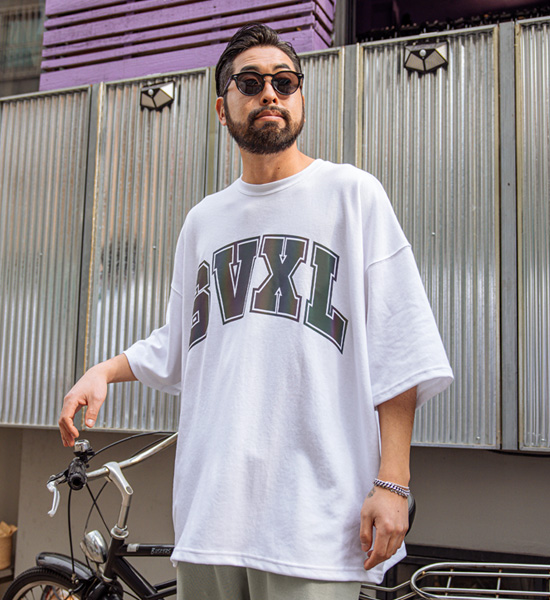 (XL-6XL)<br>오르모크 홀로그램 Short T shirts T267