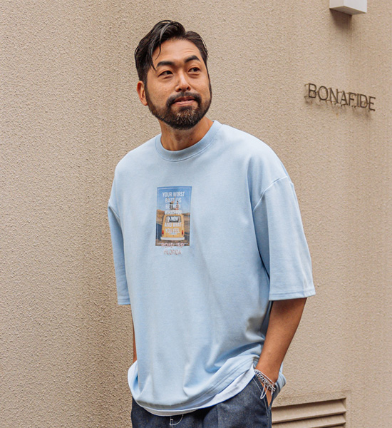 (L-5XL)<br>살랑살랑 로드패치 Short T shirts