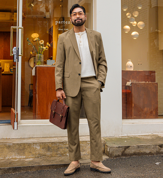 (S-5XL)<BR>아니타 Jacket+나즈닌 Back banding slacks