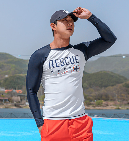 (M-5XL)<br>카페인 라이프스타일 rashguard