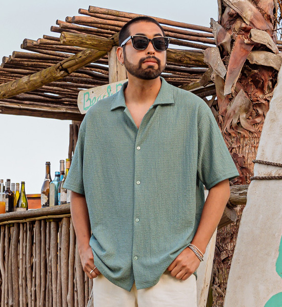(XL-6XL)<br>스토널 linen short-sleeved shirt