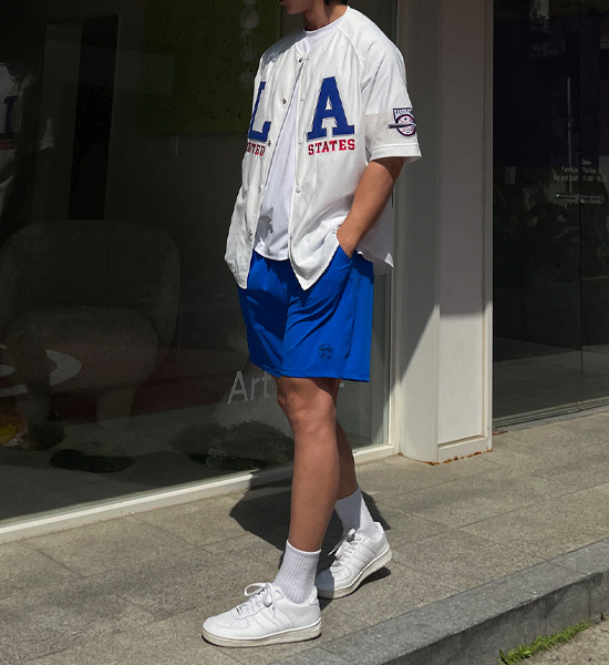 (L-6XL)<BR>보카도니 실리콘패치<br>쿨링 Banding Shorts<br><font color="#072c81"><B>[ W.DNA ]</B></font>