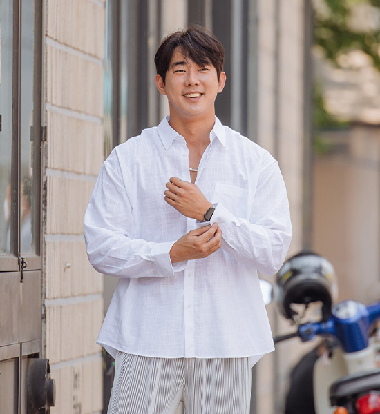(XL~5XL)<br>파담스 a linen shirt