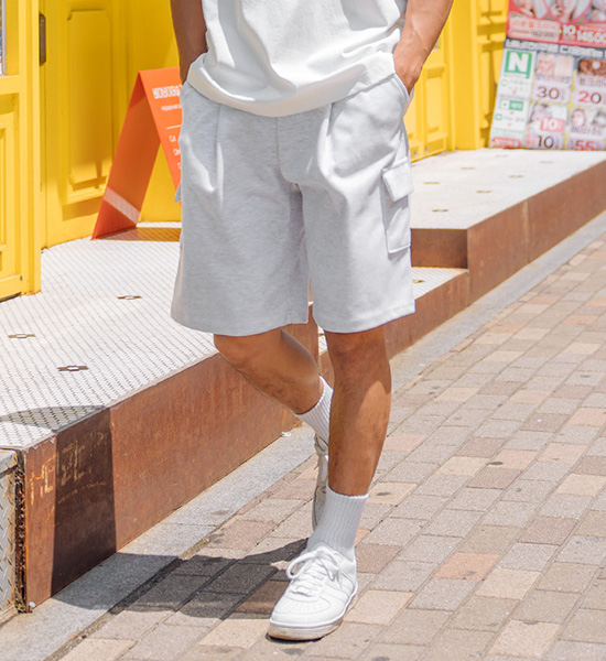 (L-5XL)<BR>볼리유 cargo banding shorts