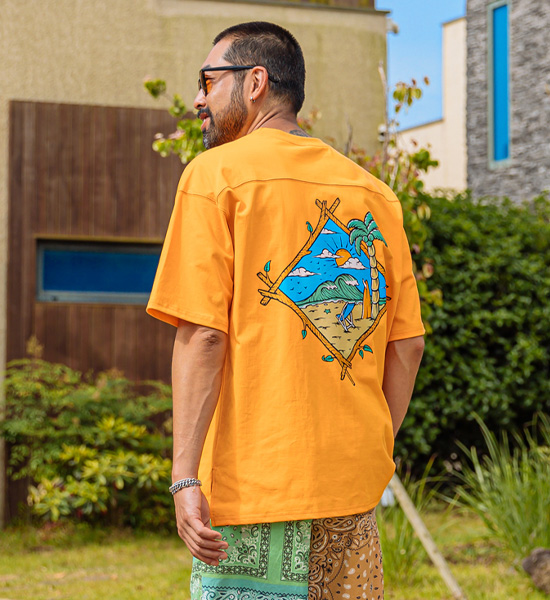 (L~5XL)<br>발린토 incised short-sleeved T-shirt