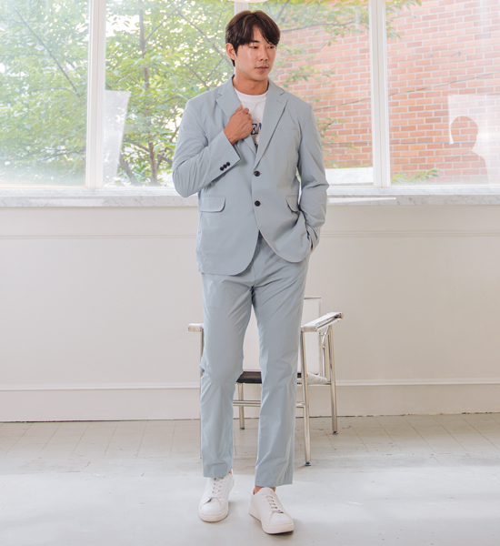 (M~5XL)<BR>멜번 Stretch Jacket+케언즈 Stretch Slacks