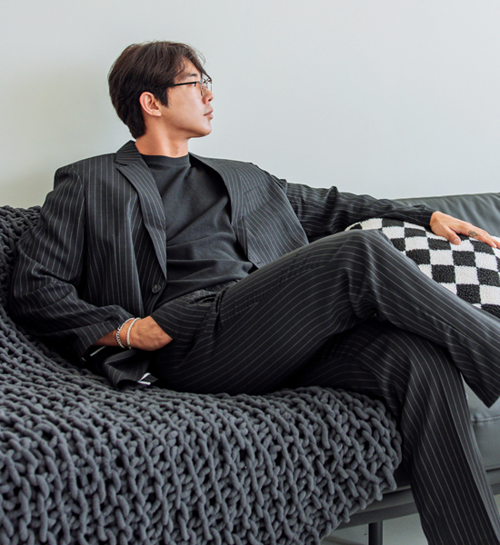 (L~4XL)<BR>윌슨 a linen jacket+닉슨 Banding Slacks