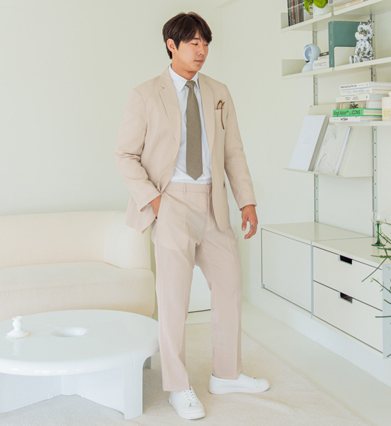 (M-5XL)<BR>아니타 Jacket+나즈닌 Back banding slacks