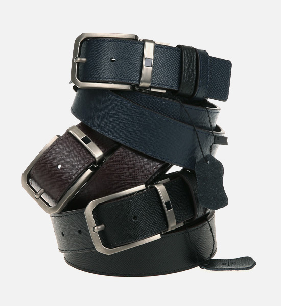 (Wearable up to 48 inches)<BR>두트리오 Cowhide double-sided belt(1001겉면쭈글이)
