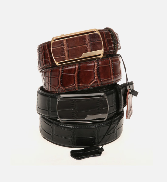 (Wearable up to 48 inches)<BR>섬프터 Cowhide automatic belt<br>(4356악어무늬)