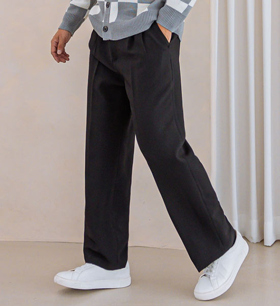 (2XL-5XL)<BR>파코쿠 Semi-wide Slacks 131