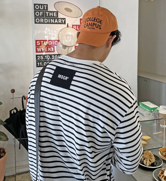 (XL-4XL)<br>마구디 Patch Long Sleeve T-shirt