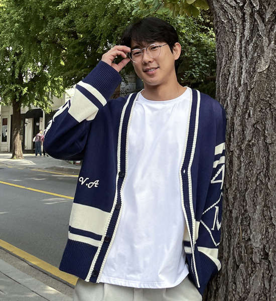 (L-5XL)<BR>소퍼튼 knit cardigan