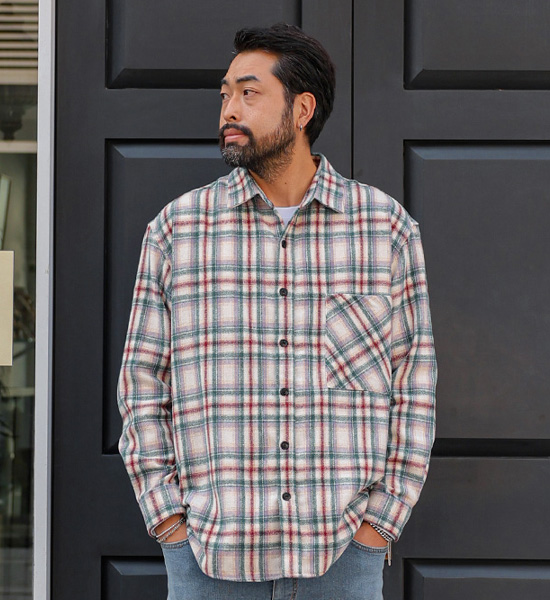(XL-5XL)<br>햄스포크 checkered shirt