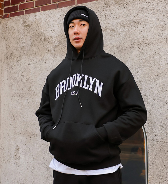 (L-6XL)<BR>Brooklyn Training Set Hood/man-to-man T+조거/세미와이드<br><font color="#098a09"><B>기장선택 상(Basic,Long+6cm),하(Basic,Long+8cm)</B></font>