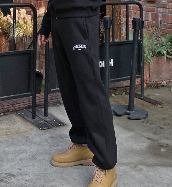 (L-6XL)<BR>Brooklyn Training Set Hood/man-to-man T+조거/세미와이드<br><font color="#098a09"><B>기장선택 상(Basic,Long+6cm),하(Basic,Long+8cm)</B></font>