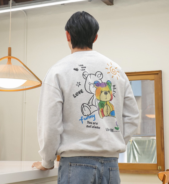 (XL-6XL)<BR>리카니스 베어 man-to-man T