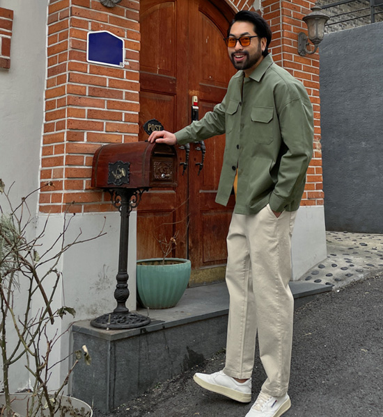 (XL-6XL)<BR>바노스로 트러커자켓