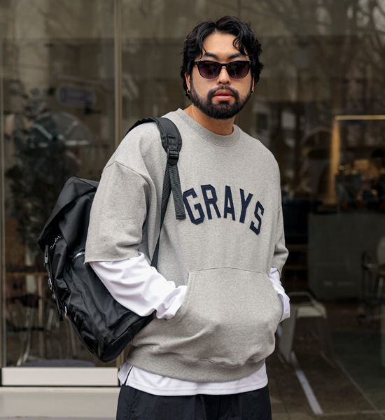 (XL-6XL)<BR>호크치 포켓자수 Short-sleeve man-to-man