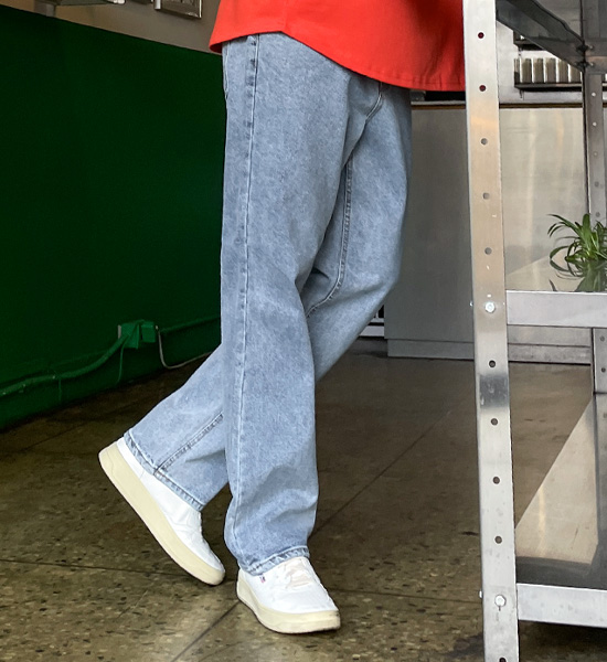 (S-6XL)<BR>코브나리 standard fit denim pants 3310