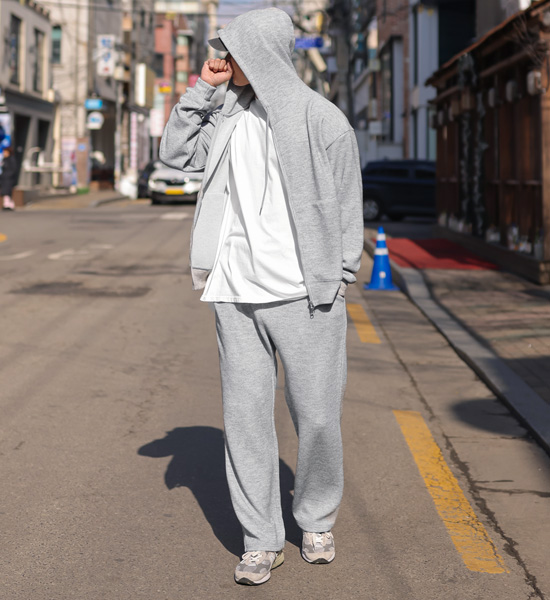 (XL-6XL)<BR>키콩 Knitwear hooded zip-up+퐁치 Knit Training Pants