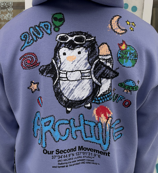 (L-5XL)<BR>펭퀸 Hoodie