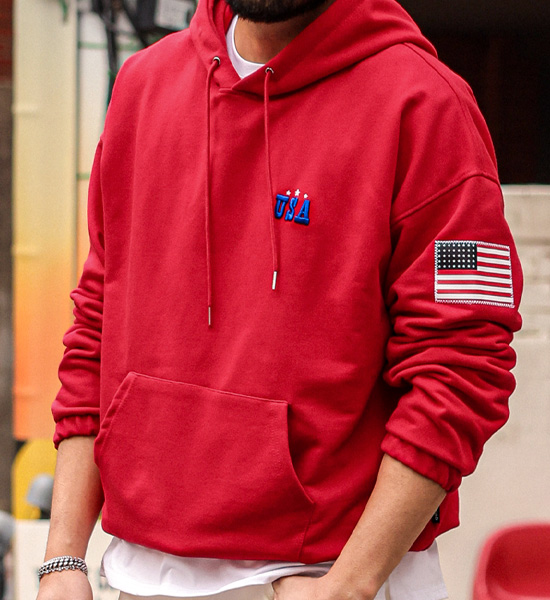 (3XL-6XL)<BR>쿠시먼 Hoodie