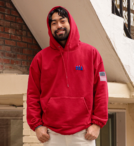 (3XL-6XL)<BR>쿠시먼 Hoodie