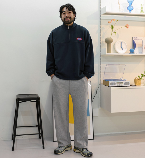 (L-6XL)<BR>란드레 Semi-wide fit banding pants