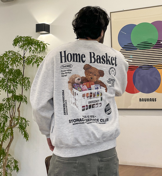 (L-5XL)<BR>바스킷베어 man-to-man T