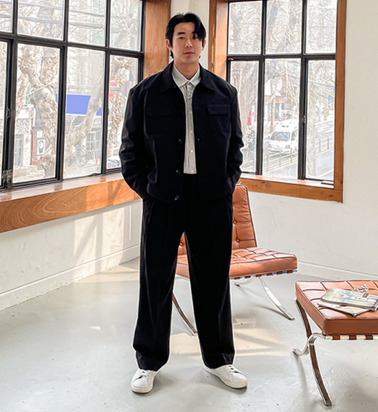 (L-4XL)<br>로지폴 면자켓